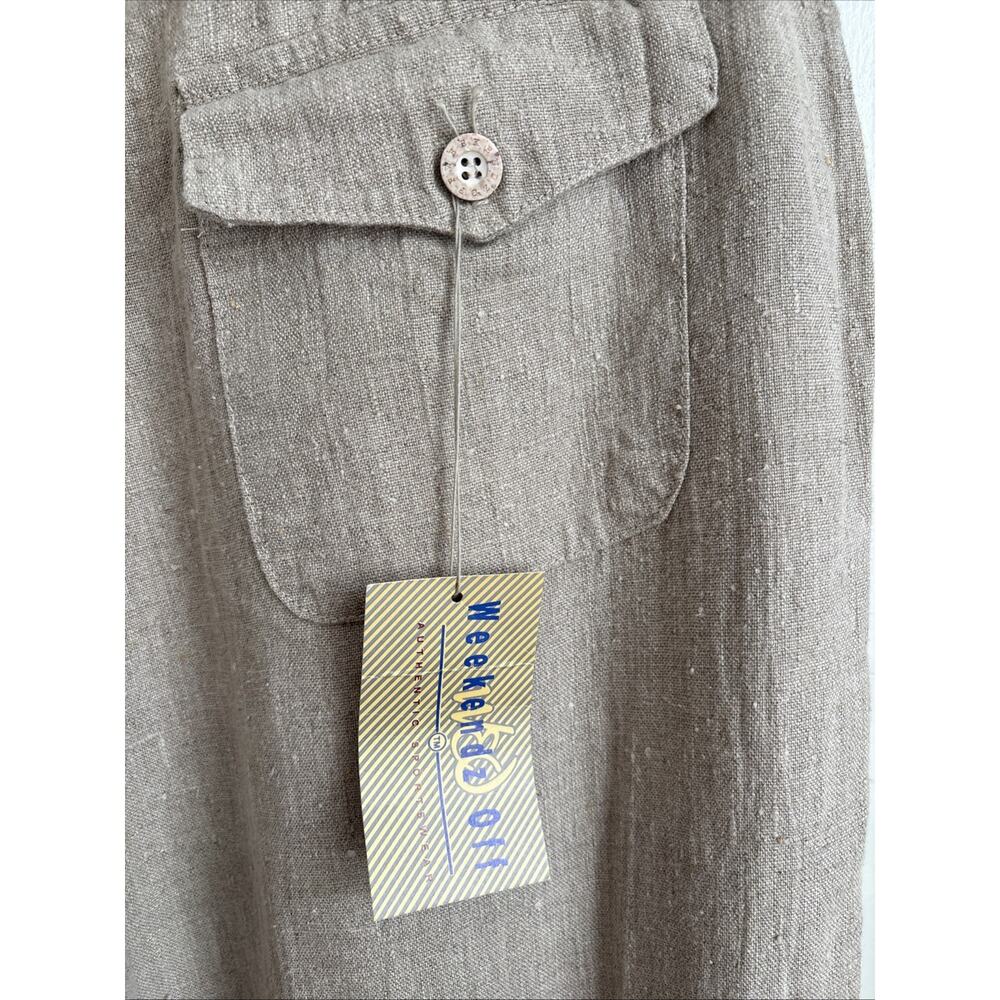 100% Linen Women's Pants Made In USA Coastal Grandmother Resort Wear Boho | L - Picture 6 of 10